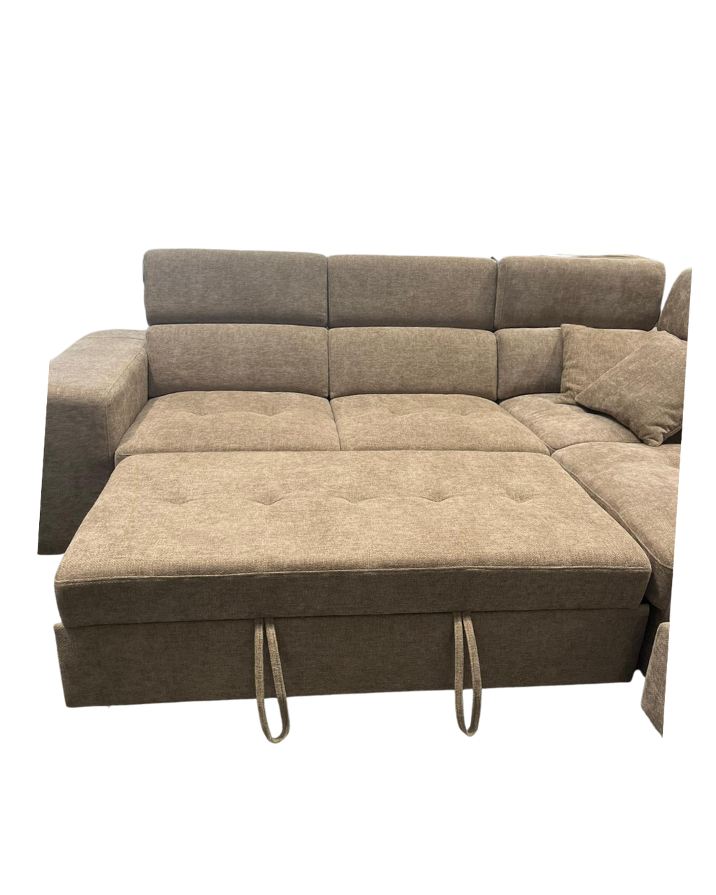 JAMIE Corner Sofabed with Storage Ottoman