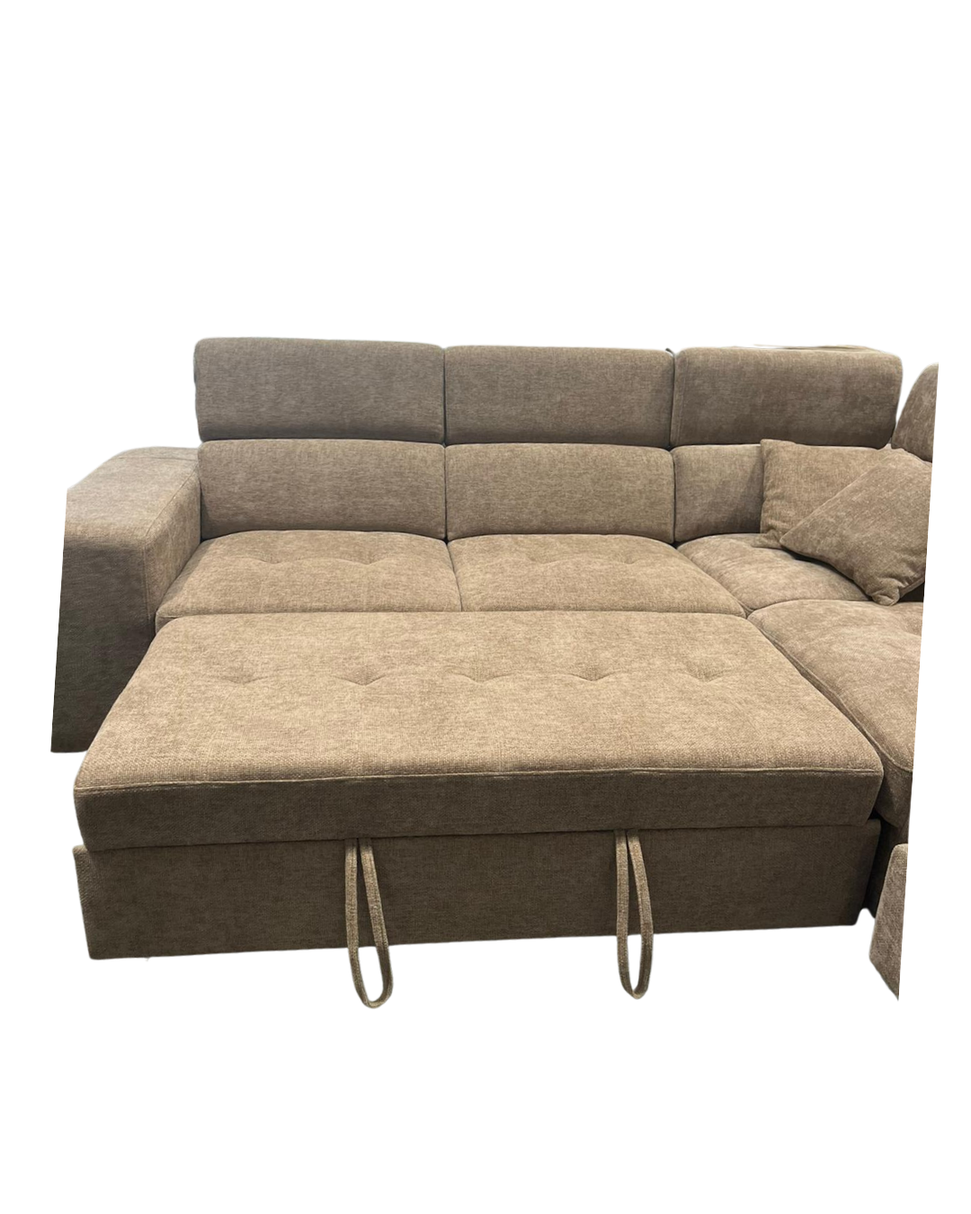 JAMIE Corner Sofabed with Storage Ottoman