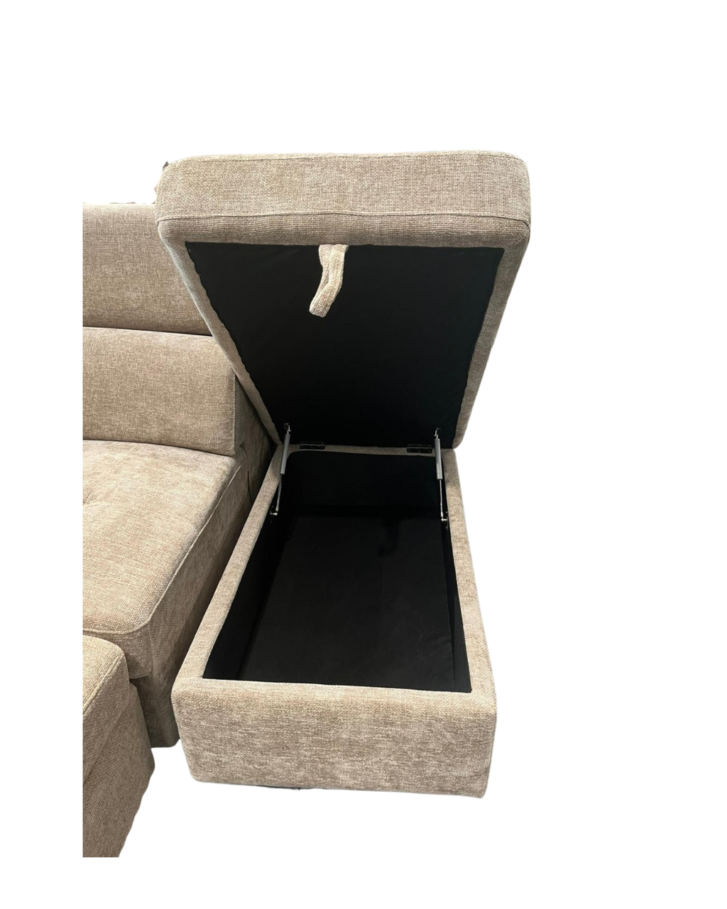 JAMIE Corner Sofabed with Storage Ottoman