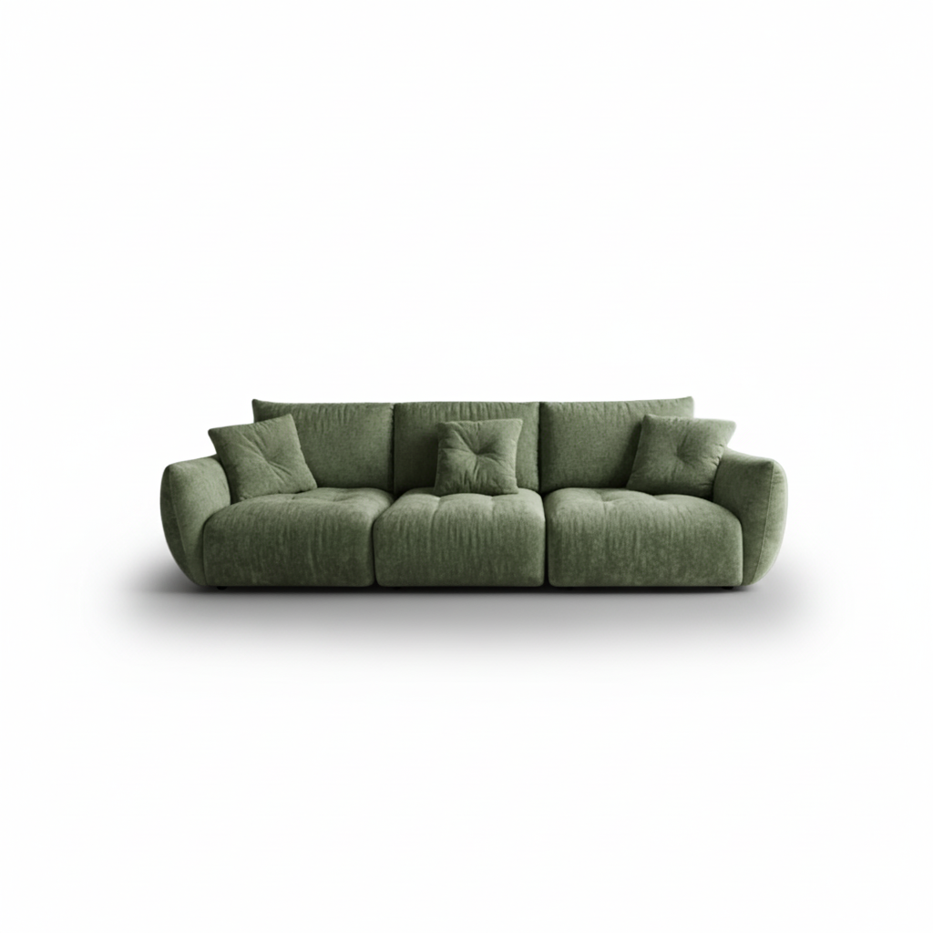 Modular Plush Sofa Green Nick Scali, Harvey Norman, Lounge Lover style