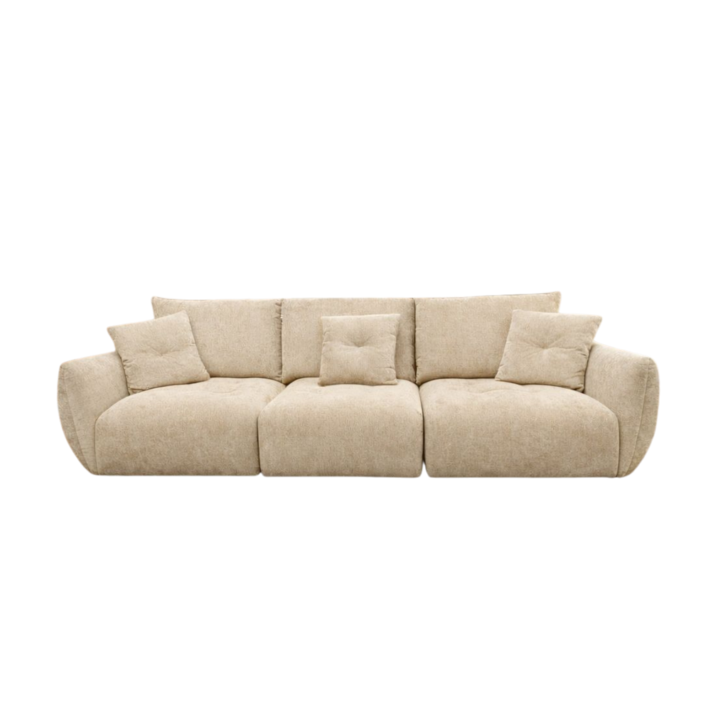 4 seater modular plush sofa Nick Scali, Harvey Norman, Lounge Lover style