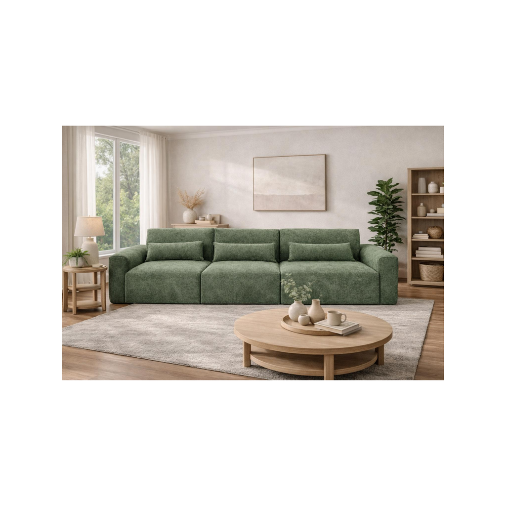 Nick Scali, Harvey Norman, Lounge  Lovers Style green sofa 4 seater