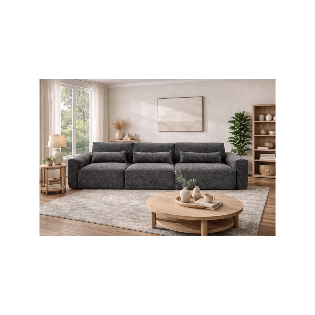 Nick Scali, Harvey Norman, Lounge  Lovers Style grey sofa 4 seater