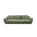 4 seater plush sofa green nick scali, harvey norman, Lounge lover style