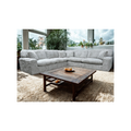 Deep seat soft fabric sofa corner