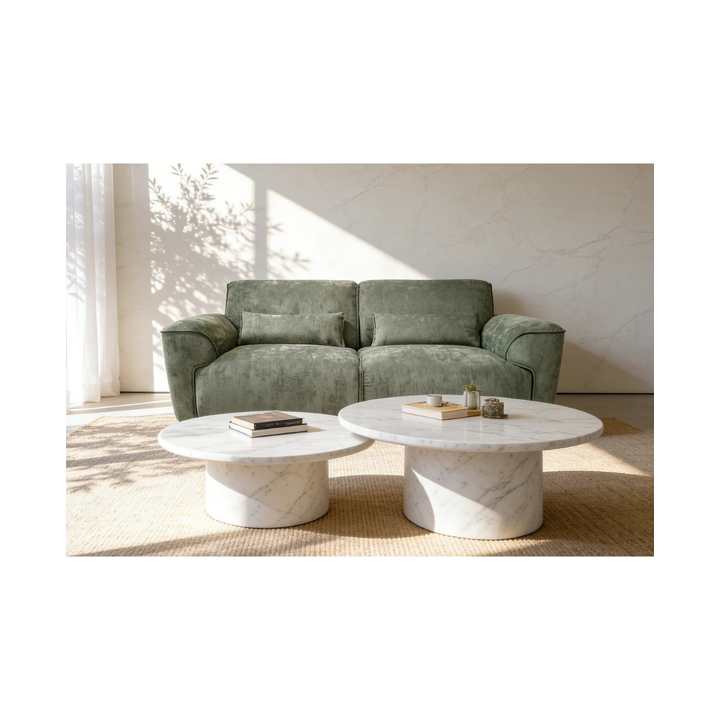 OLLIE 3 Seat Modular Sofa - Embrace Chenille Fabric with Deep Comfort Seating