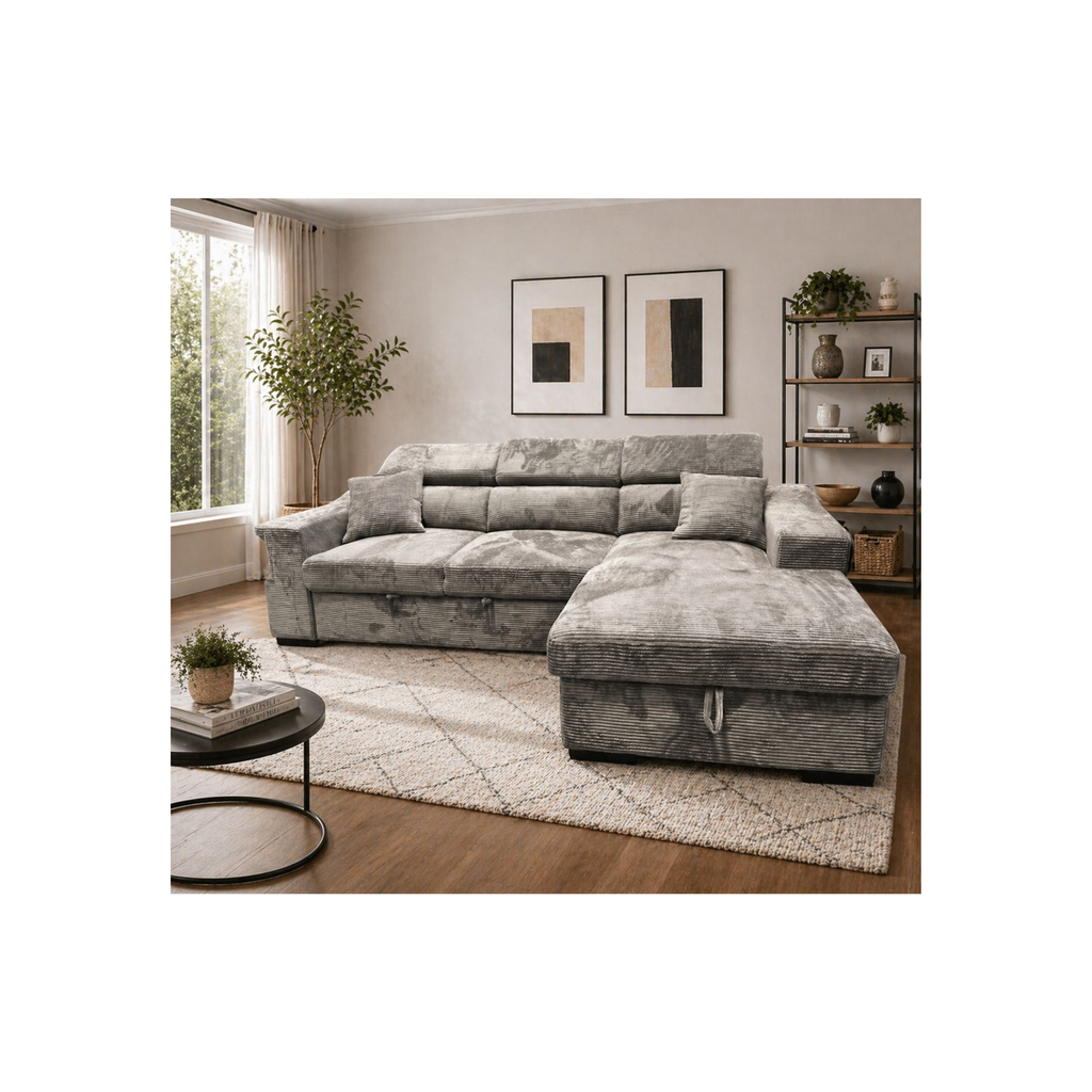 LUCAS Sofabed with Storage Chaise