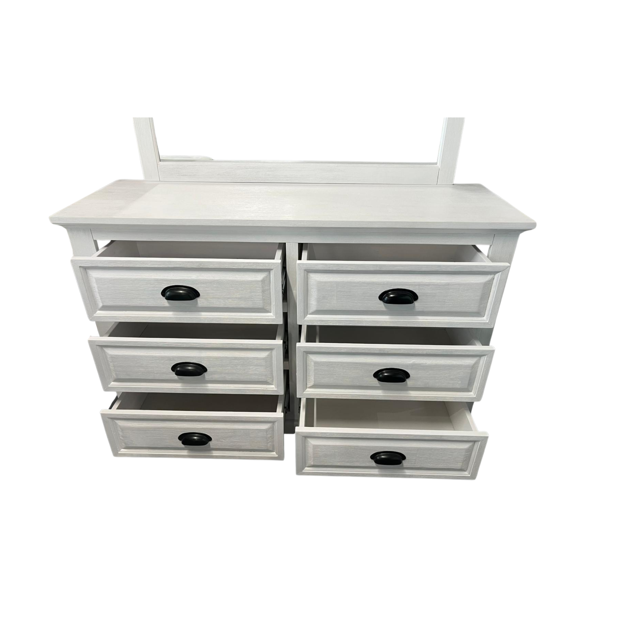 LYON Dresser 6 Drawers + Mirror