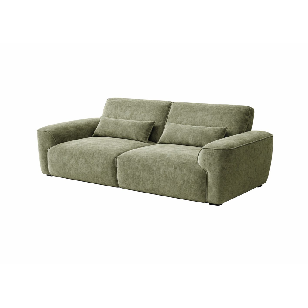 OLLIE 3 Seat Modular Sofa - Embrace Chenille Fabric with Deep Comfort Seating