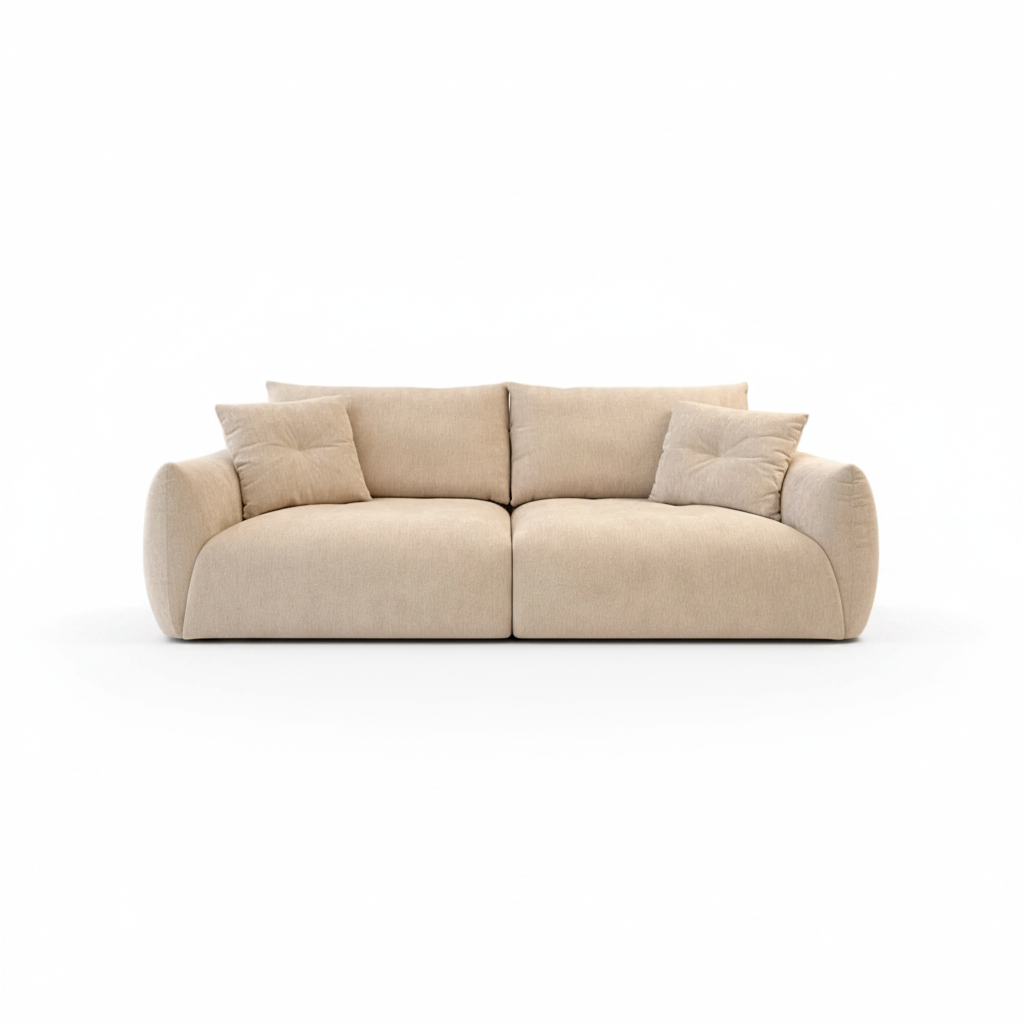 RUBY 3 Seat Modular Sofa - Embrace Chenille Fabric with Deep Comfort Seating