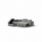 JAMIE Corner Sofabed with Storage Ottoman