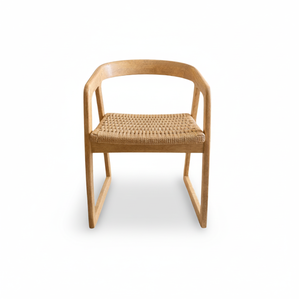 Nick Scali style wooden dining chair