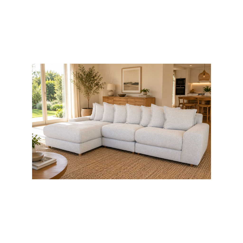 NATALIE 4 Seat Chaise Sofa