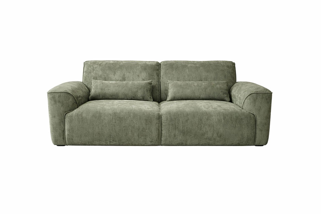 OLLIE 3 Seat Modular Sofa - Embrace Chenille Fabric with Deep Comfort Seating