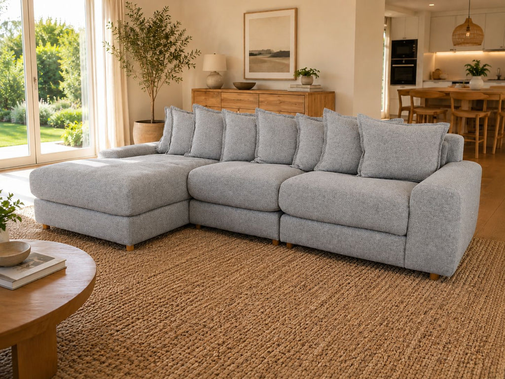 NATALIE 4 Seat Chaise Sofa