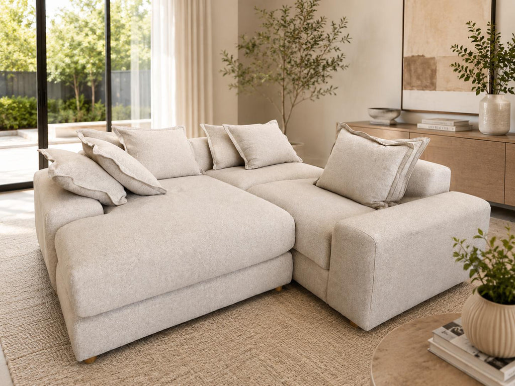 NATALIE 4 Seat Chaise Sofa